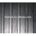 Black Wide Ribbed Anti-slip Rubber Floor